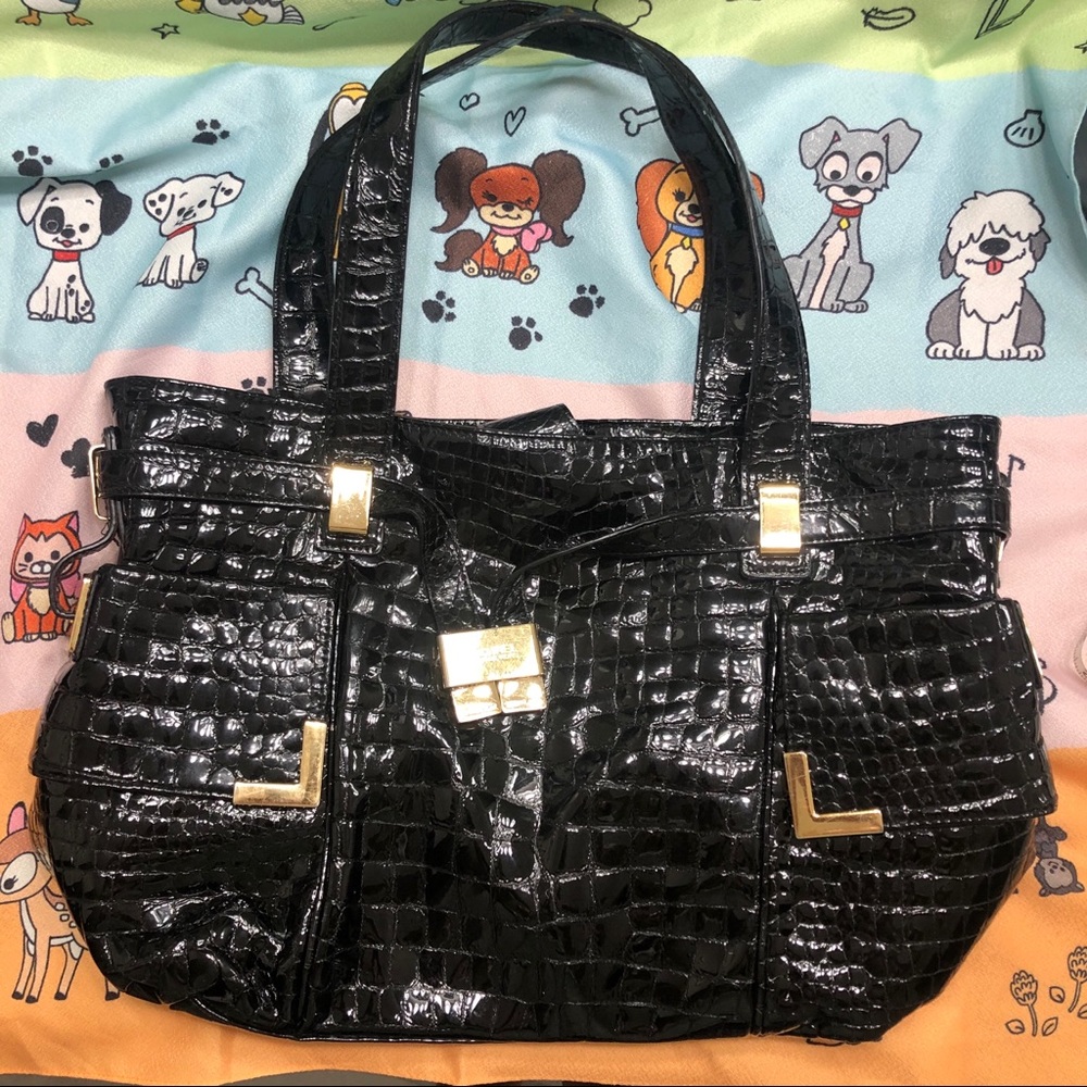 Gifted Preloved Michael Kors Crocodile Embossed Tote